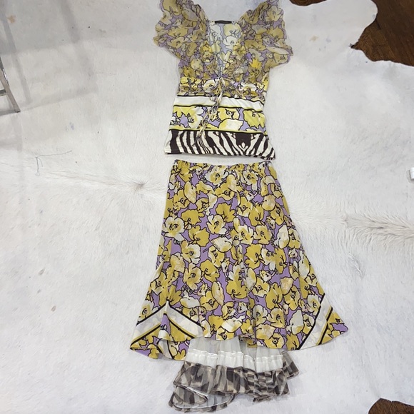 Roberto Cavalli Dresses & Skirts - roberto cavalli matching set skirt and top